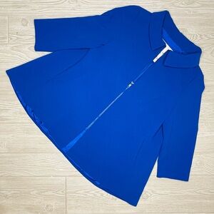 Lee Anderson contour cobalt blue pea coat / blazer jacket petit size 2019